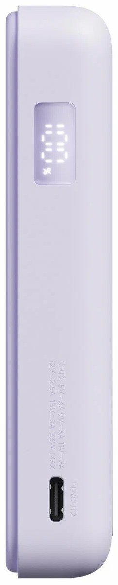 Портативный аккумулятор Xiaomi Magnetic Power Bank 10000mAh with Built-in Stand фиолетовый BHR08PAGL